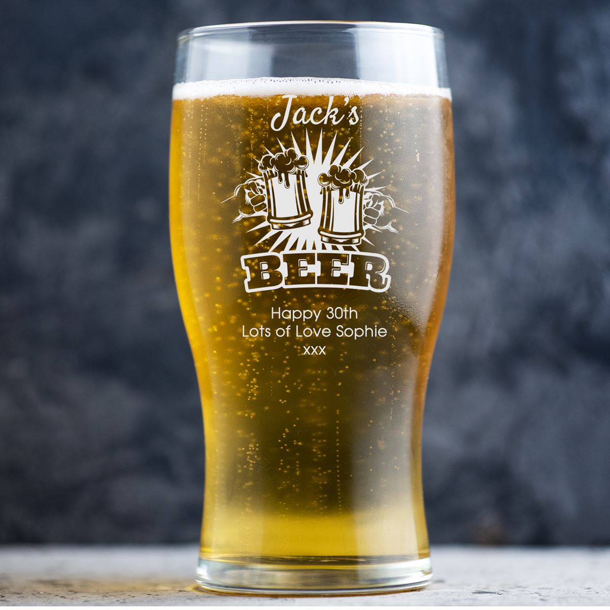 Personalised Beer Glass Pint Glass - Beer Steins