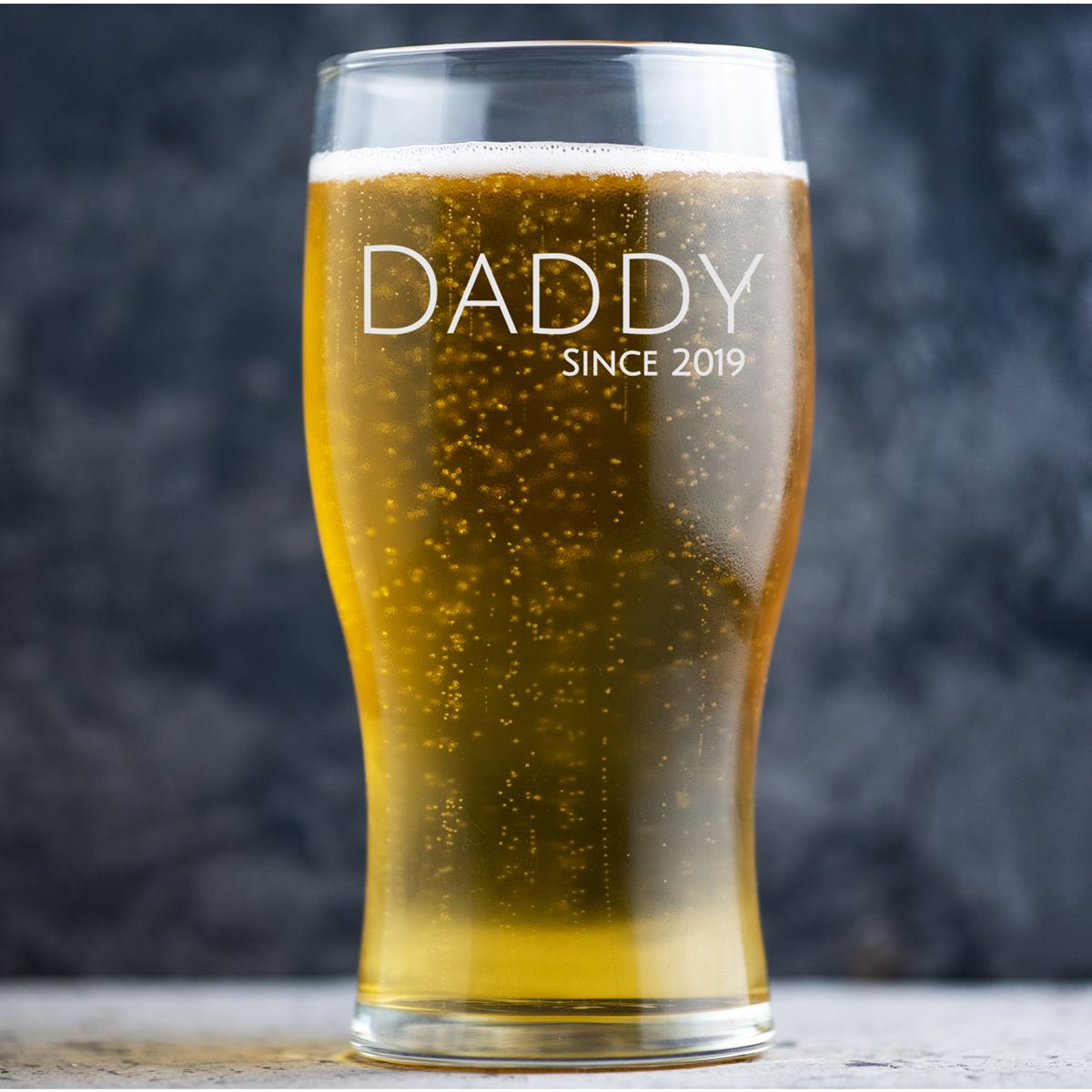 Personalised Beer Glass Pint Glass - Daddy