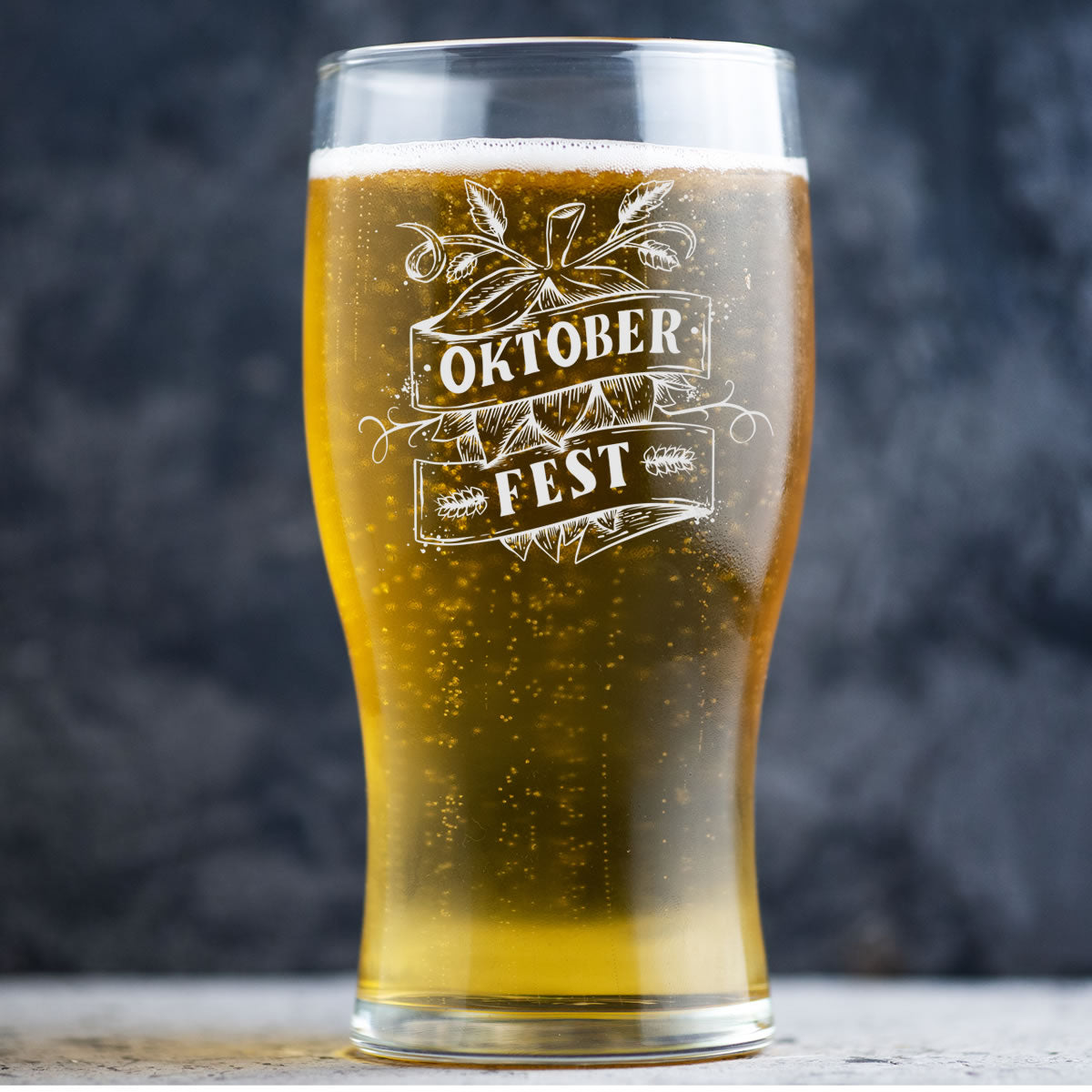Personalised Beer Glass Pint Glass - Any Logo Engraved