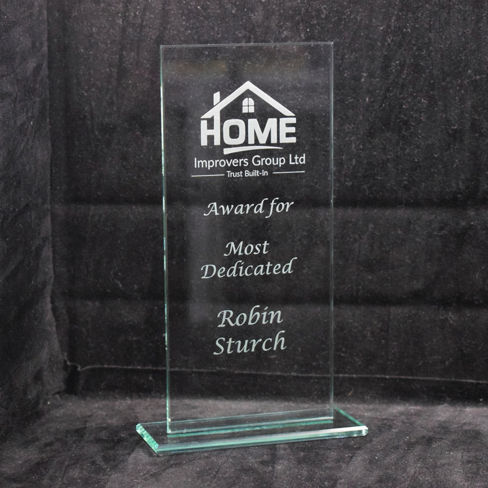 Jade Warrior Glass Award Corporate Trophy