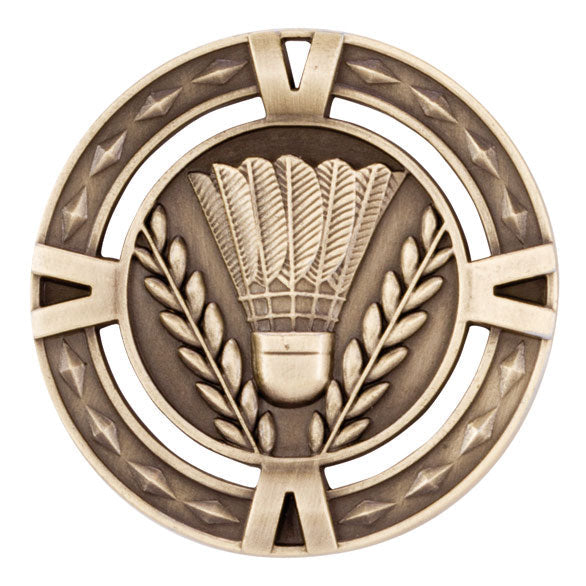 V Tech Badminton Medal 6cm