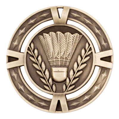 V Tech Badminton Medal 6cm