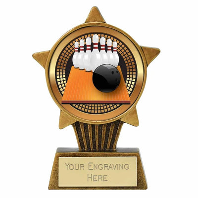 Ten Pin Bowling Star Trophy Award