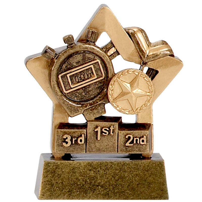 Athletics Podium Mini Star Trophy Award