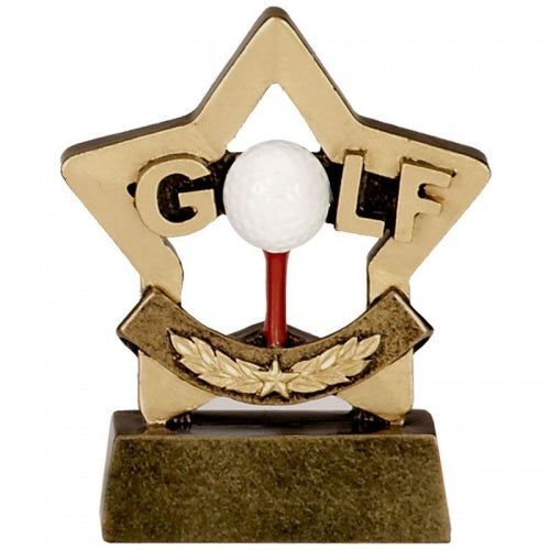 mini star trophy award golf