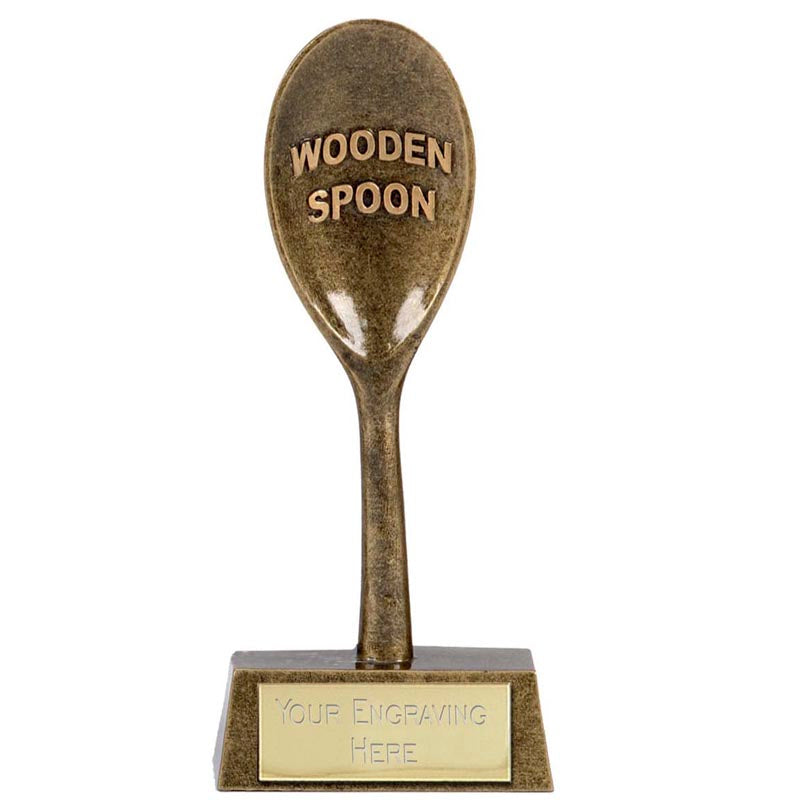 Last Place Wooden Spoon Trophy Novelty Loser Award