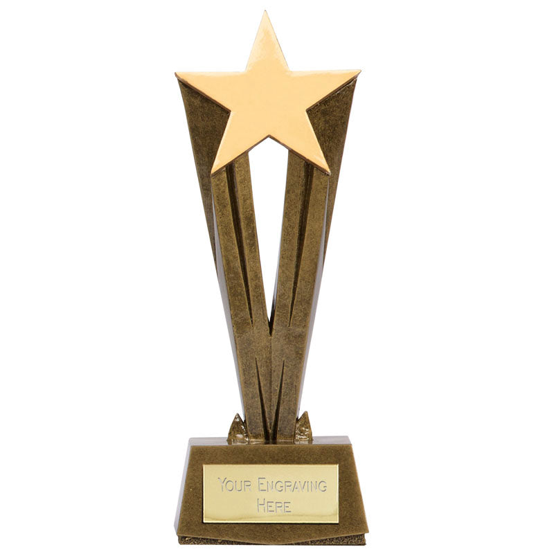 Gold Shooting Star Trophy Achievement Award