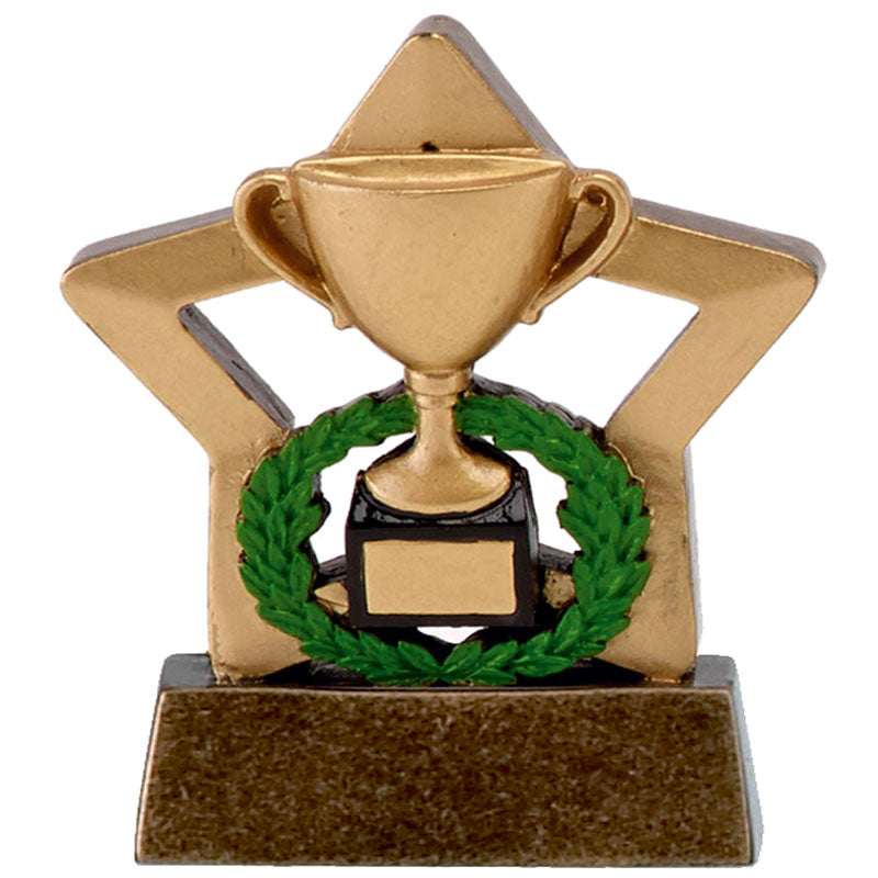 mini star trophy award gold cup