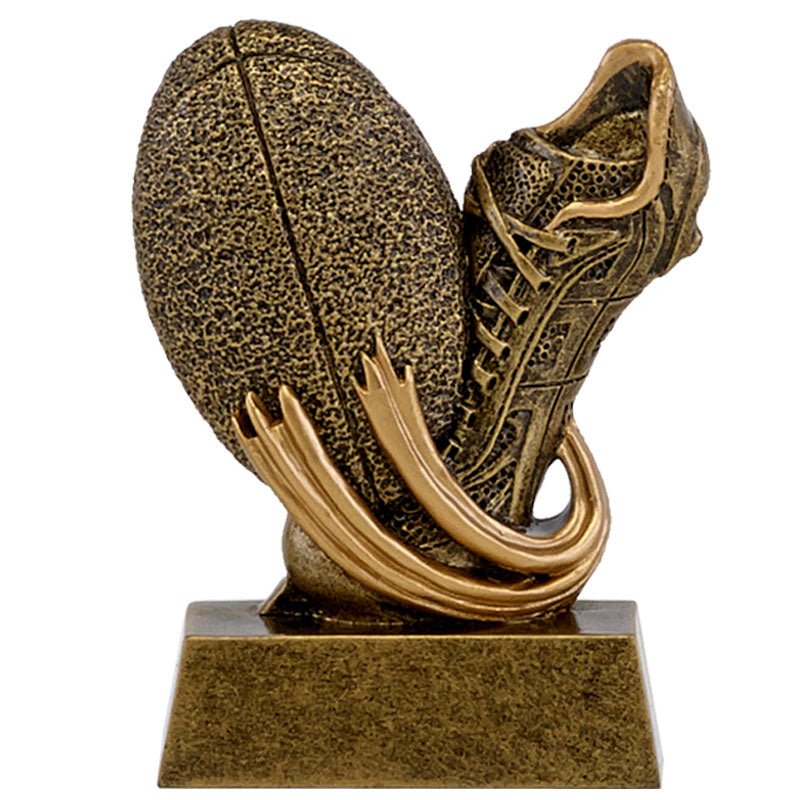Rugby Mini Trophy Boot & Ball Award