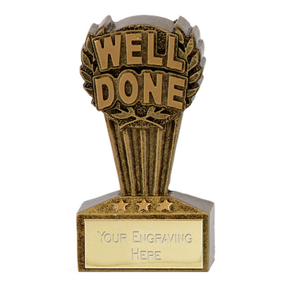 school sports day well done trophy