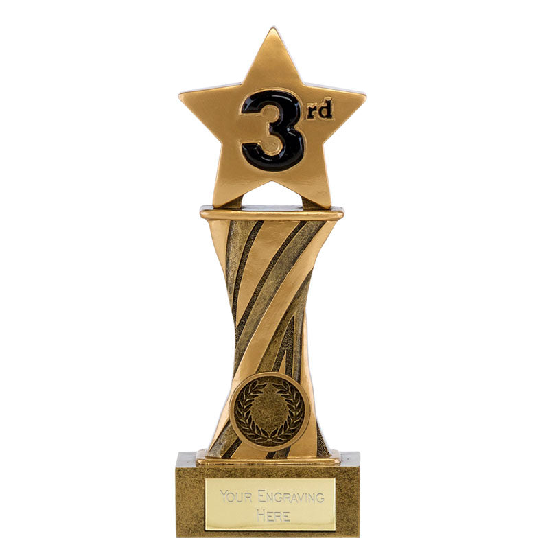 showcase 3rd place star trophy award