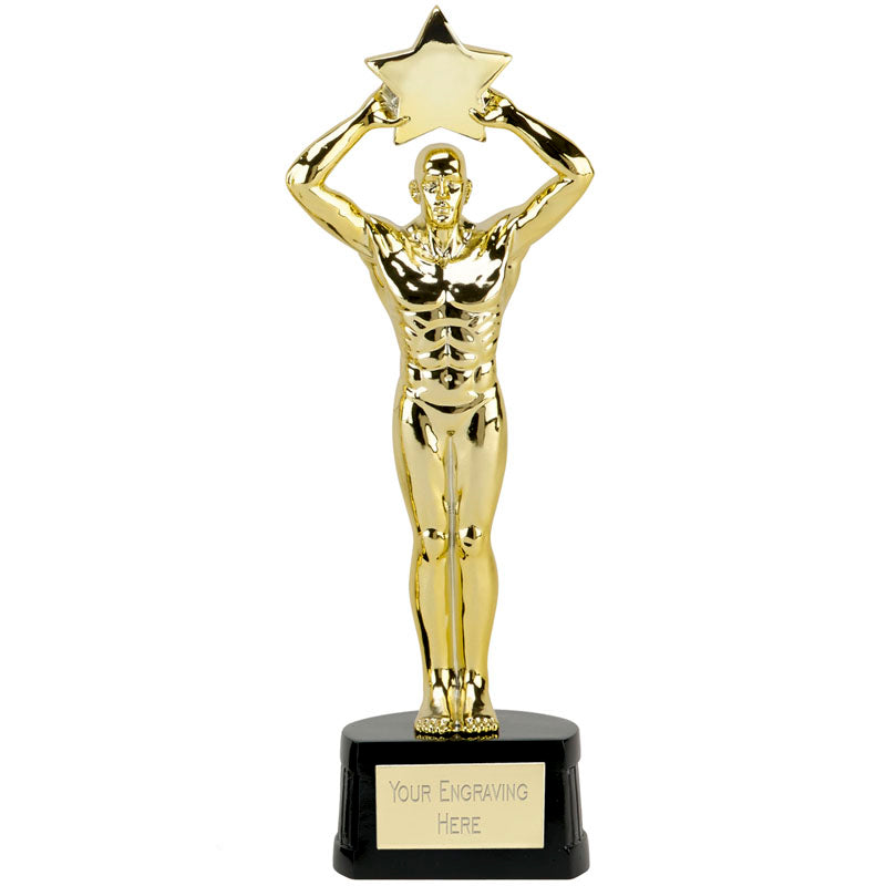 Uppermost Achievement Gold Star Figure Trophy – North East Trophies