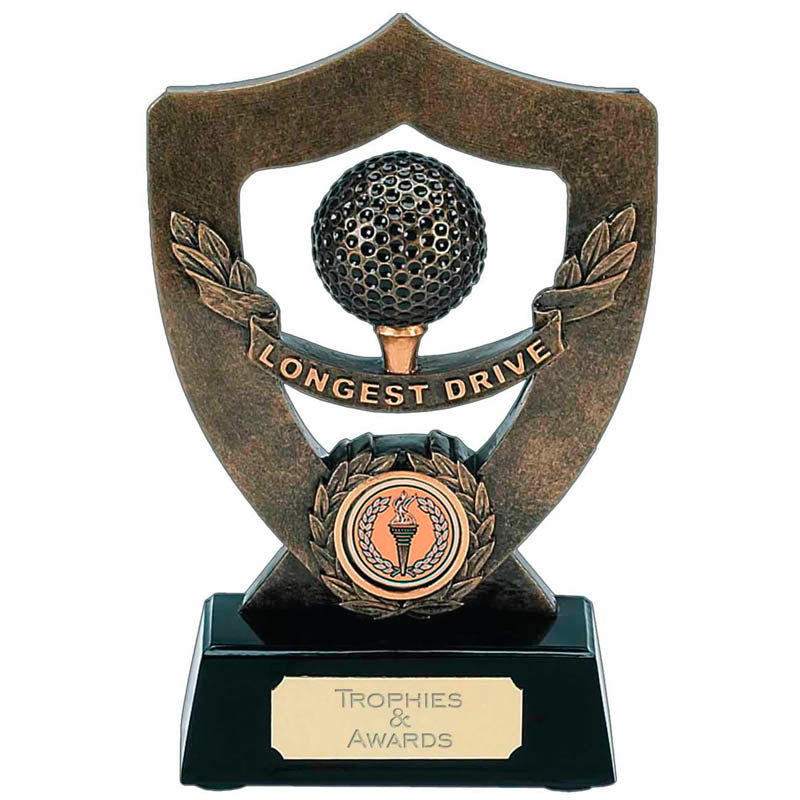 Longest Drive Novelty Golf Shield Award