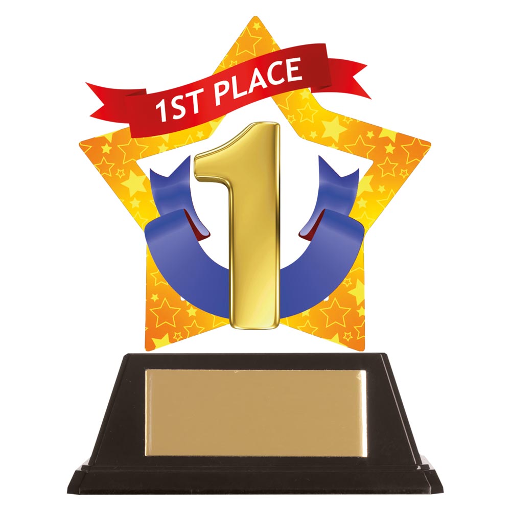 1St Place Trophy Mini Star Acrylic Plaque