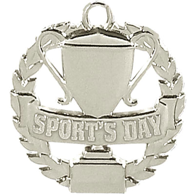 school sports day medal silver