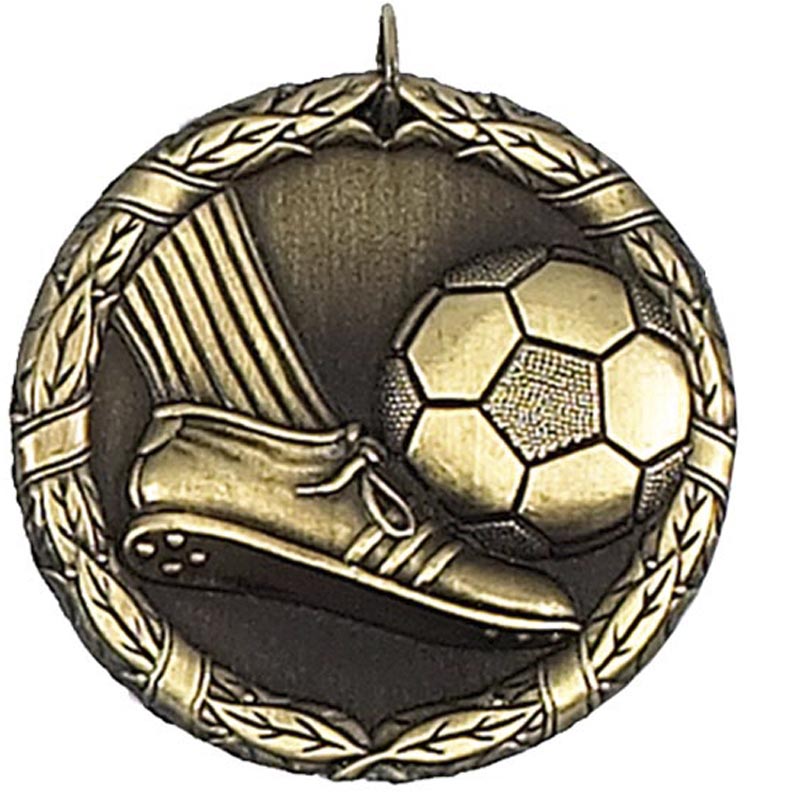 Gold Laurel Football Medal 5cm