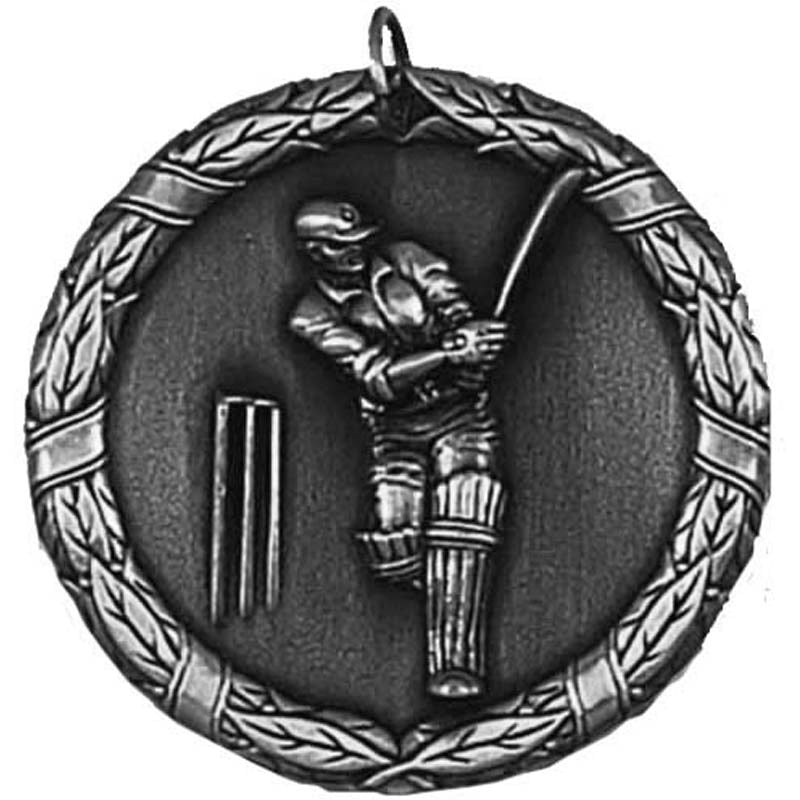 Silver Laurel Cricket Medal 5cm