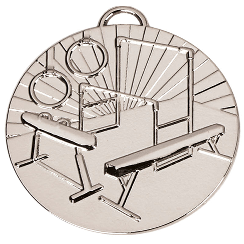 Silver Target Gymnastics Medal 5cm