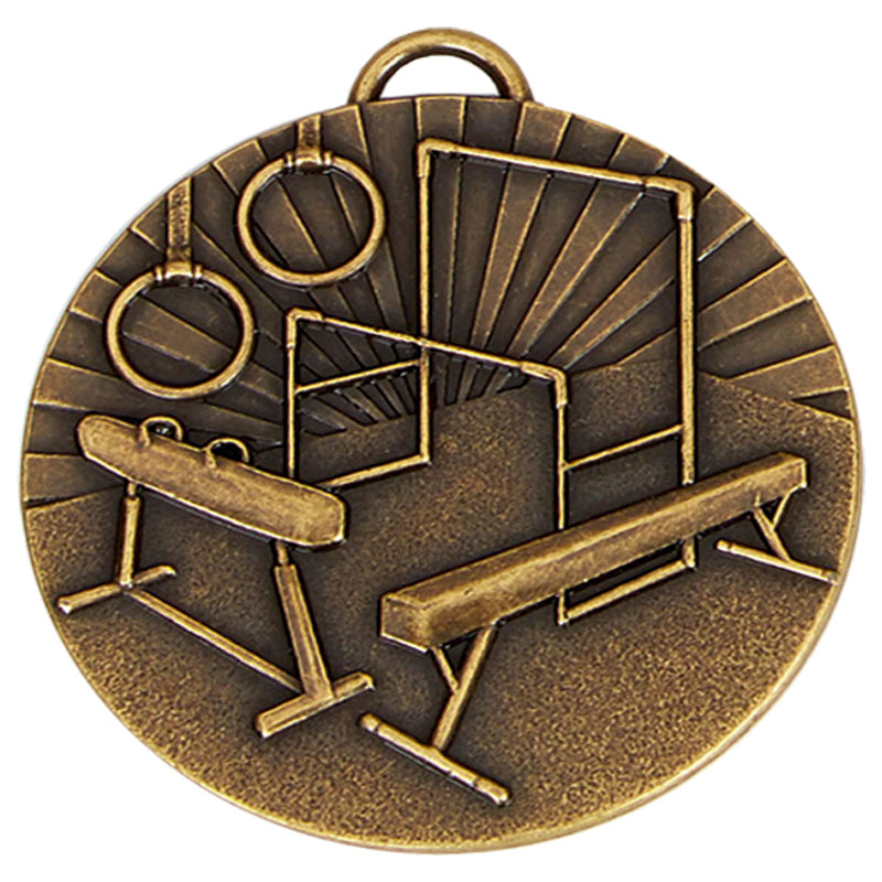 Bronze Target Gymnastics Medal 5cm