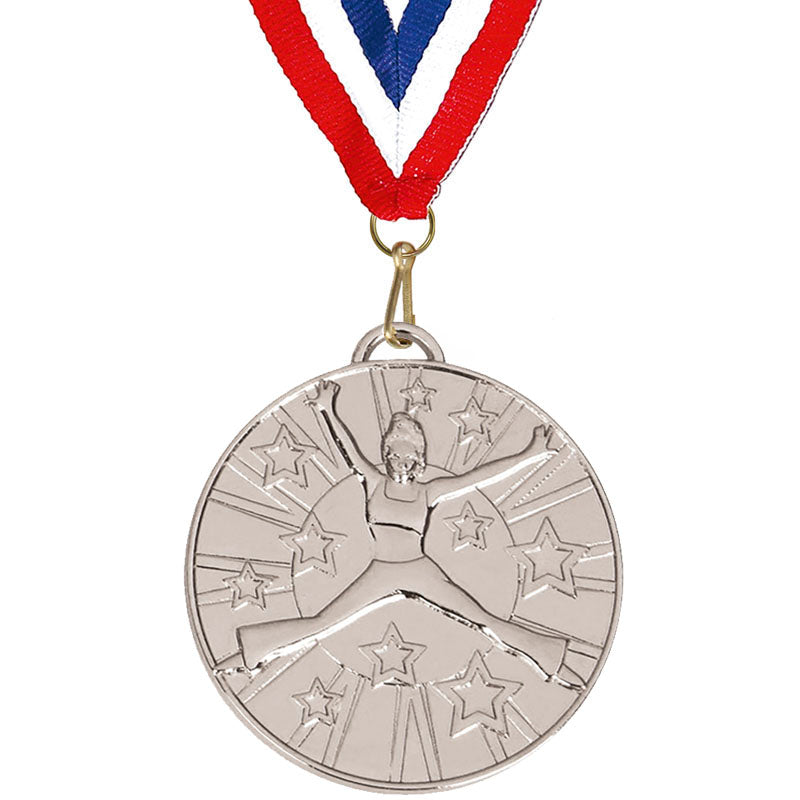 Silver Target Dance Medal 5cm