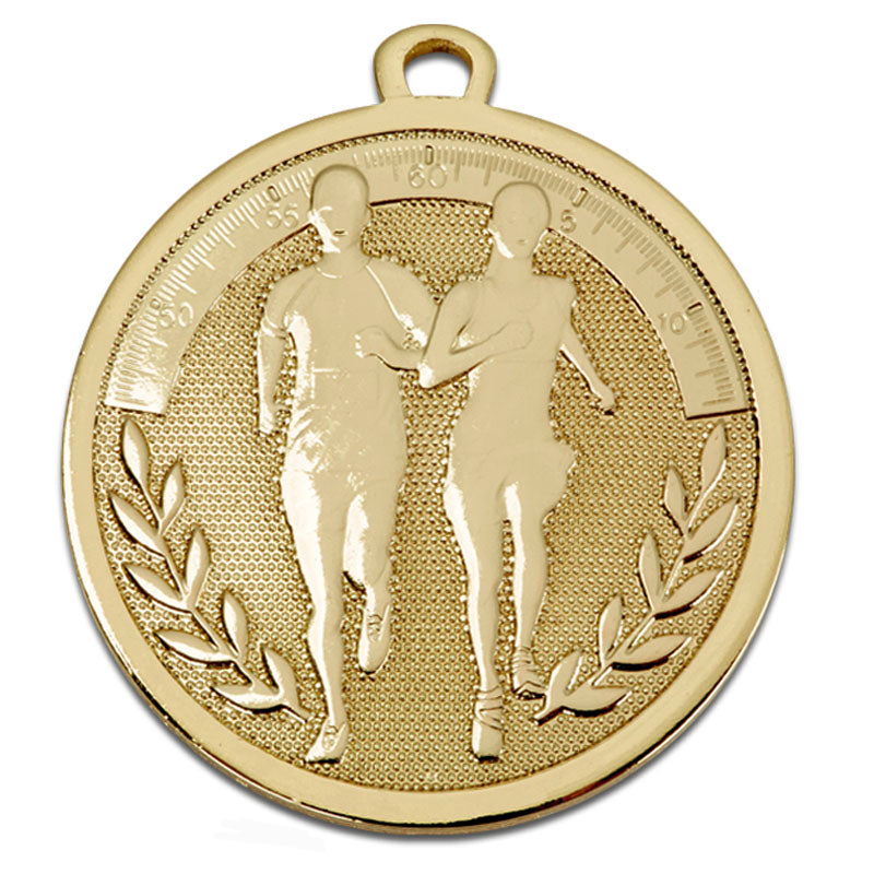 Gold Galaxy Running Medal 4.5cm