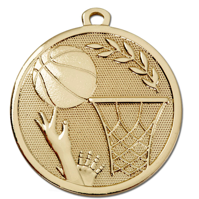 Gold Basketball Galaxy Medal 4.5cm