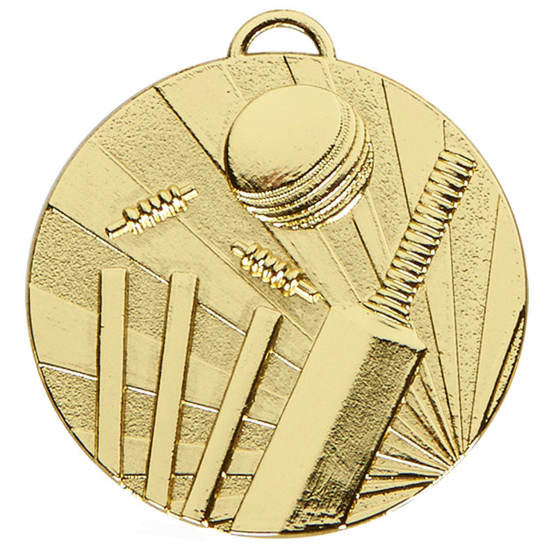 Gold Cricket Target Medal 5cm