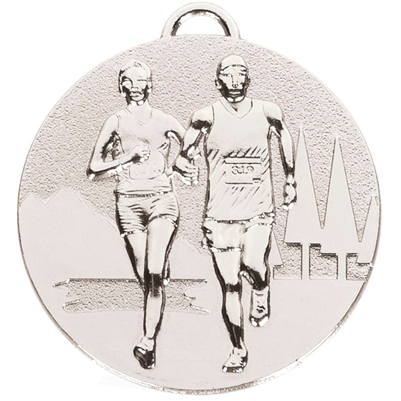 Silver Cross Country Medal 5cm