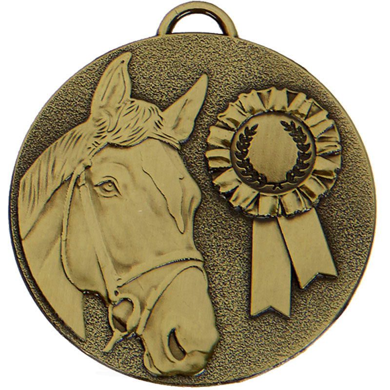 Bronze Horse Rosette Medal 5cm