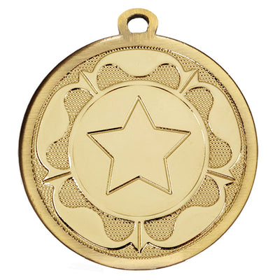 tudor rose star medal 4 5cm
