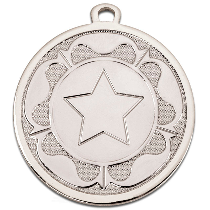 Tudor Rose Star Medal 4.5cm 1st, 2nd, 3rd