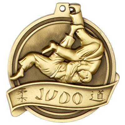 halo heavyweight molded judo medal 5 5cm