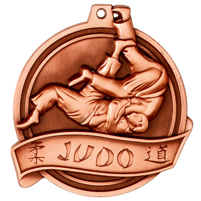 halo heavyweight molded judo medal 5 5cm