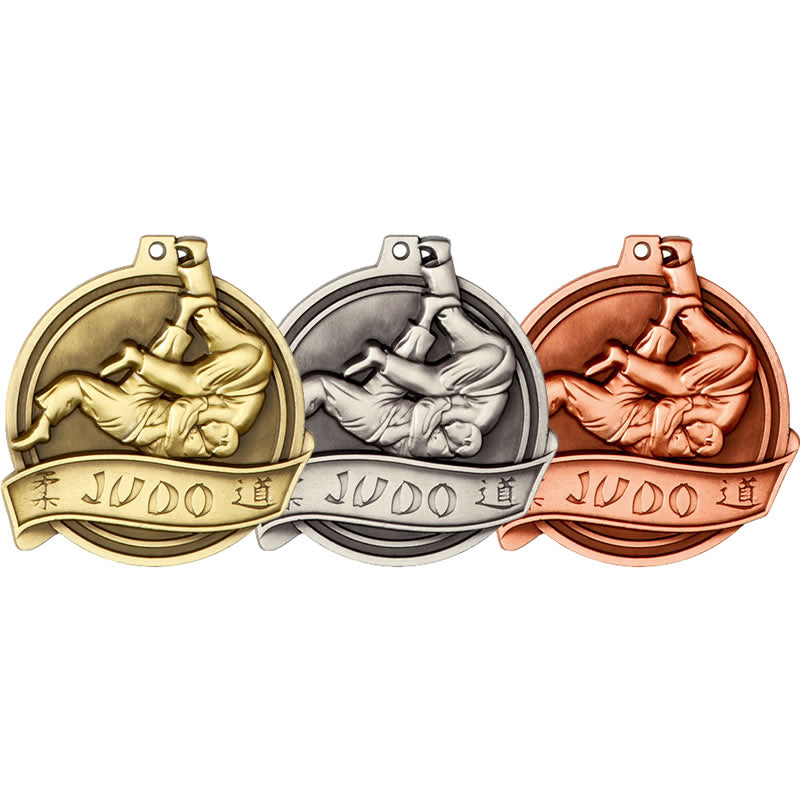halo heavyweight molded judo medal 5 5cm