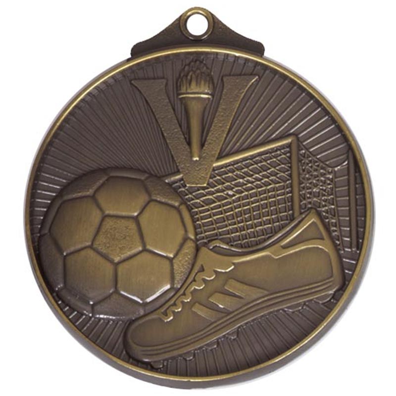 Bronze Football Horizon Medal 5cm