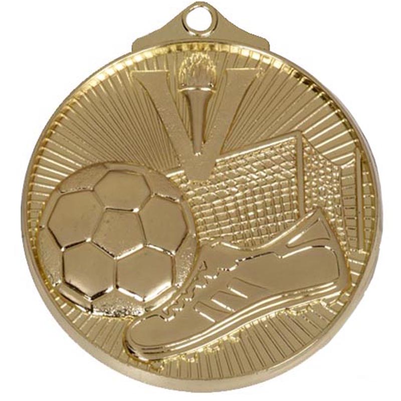 gold football horizon medal 5cm
