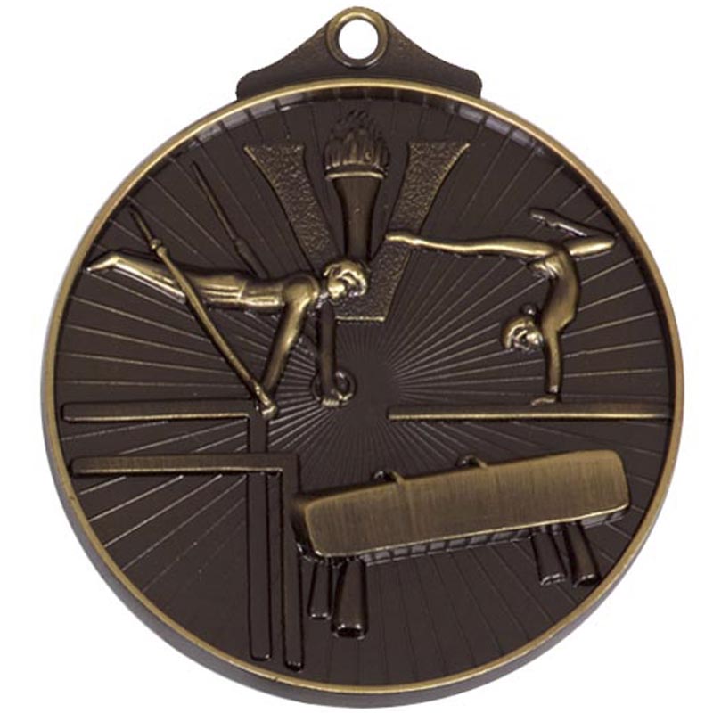 bronze gymnastics horizon medal 5cm