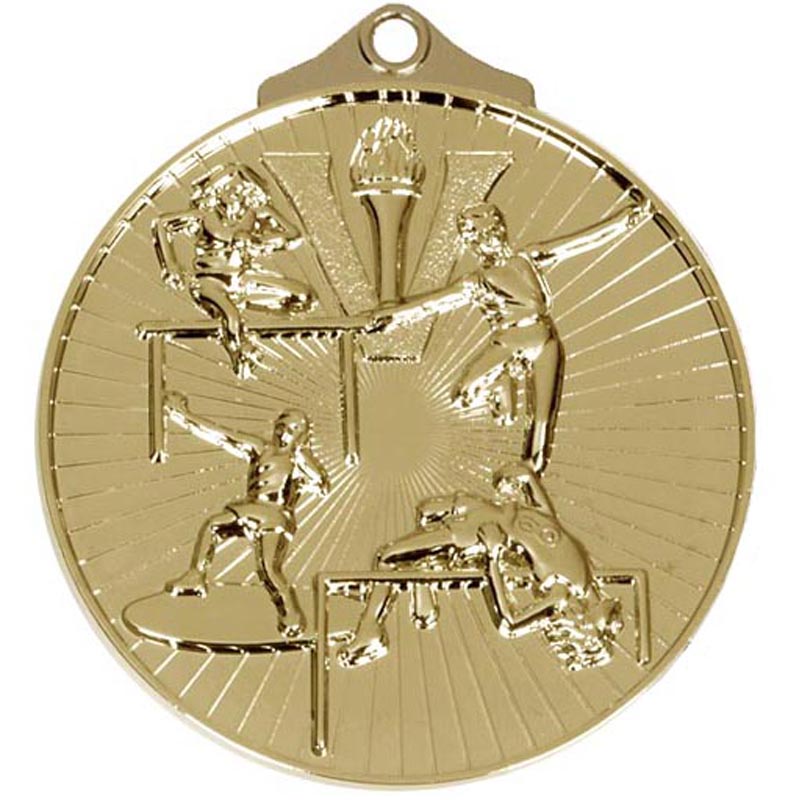 Gold Track & Field Horizon Medal 5cm