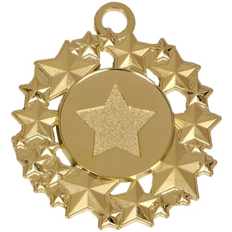 multi star design galaxy medal 5cm