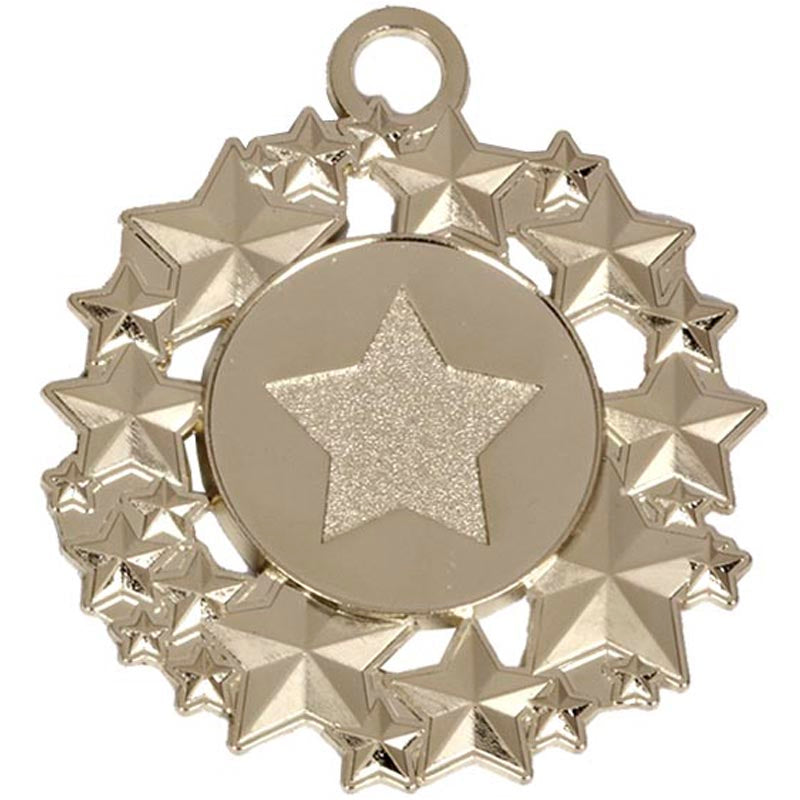 multi star design galaxy medal 5cm