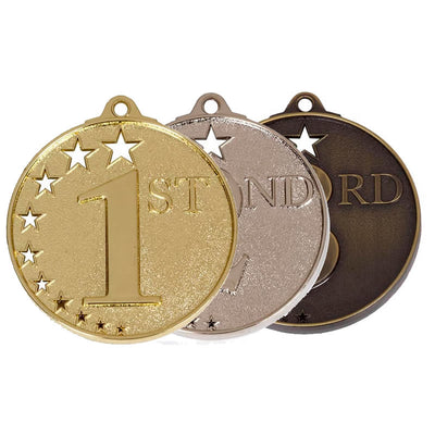 cut star winners medals 5cm