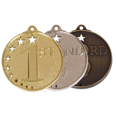 Cut Star Winners Medals 5cm