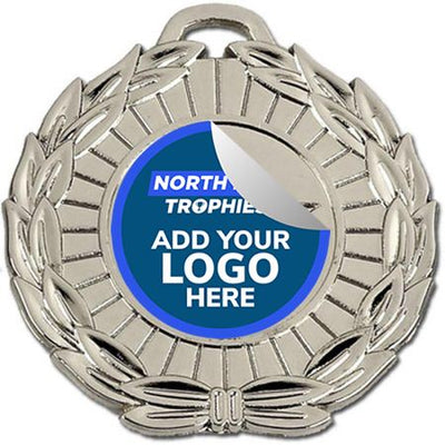 mega star wreath medal with your design 5cm