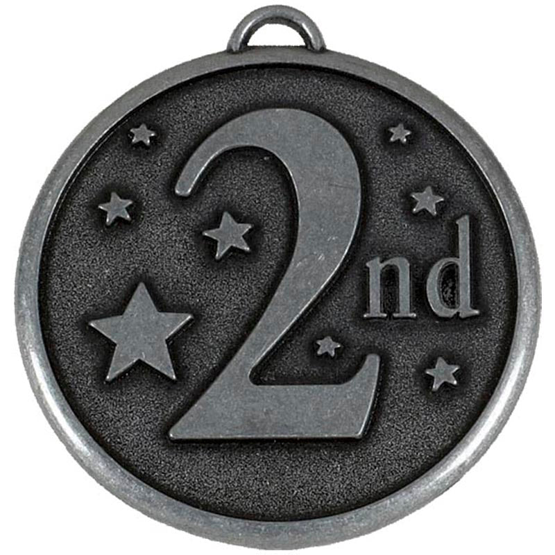elation star 2nd place medal 5cm silver