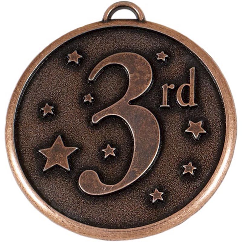 Elation Star 3rd Place Medal 5cm Bronze