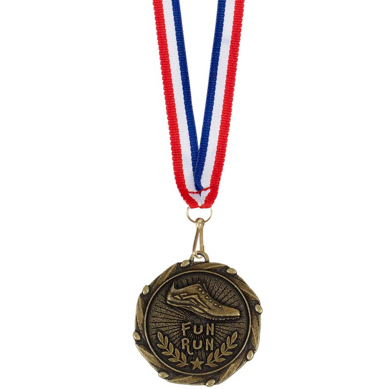 Fun Run Medal Antique Gold 4.5cm