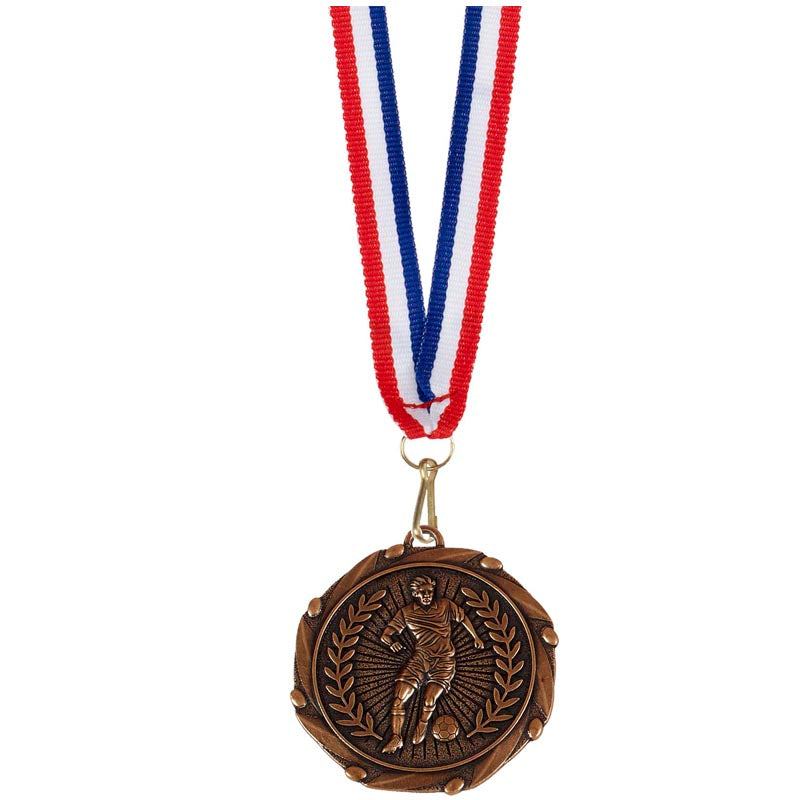 Footballer Medal Bronze 4.5cm