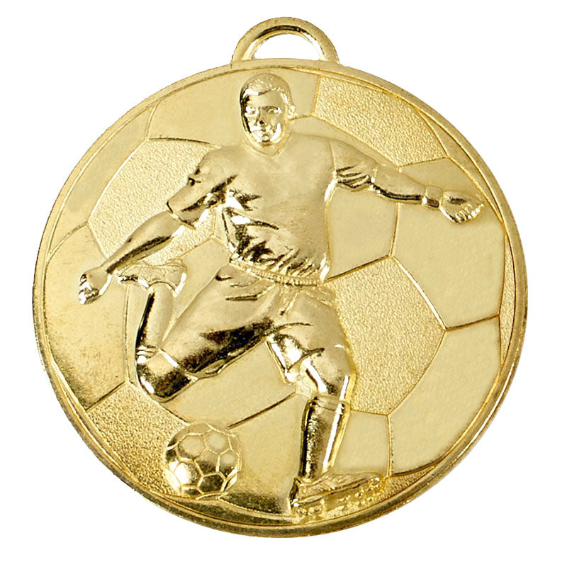 Gold Helix Footballer Medal 6cm