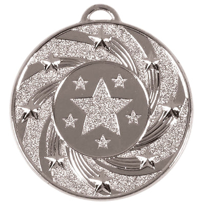 Stars Target Medal 5cm - Gold, Silver