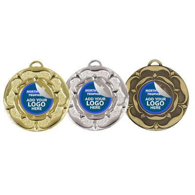 Tudor Rose Medal with Your Design 5cm